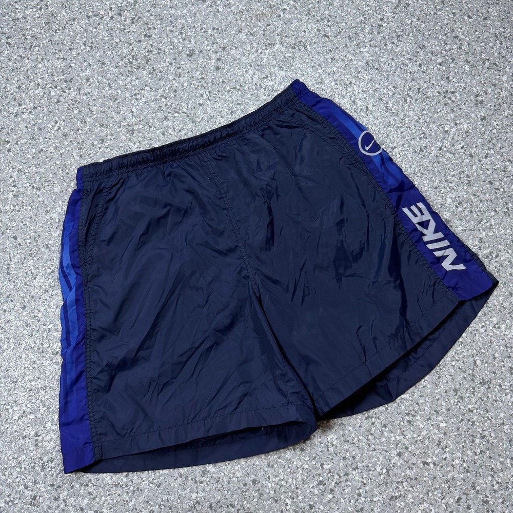 Vintage Nike Swim Shorts Men's Extra Large Blue Y2K Surf Swim